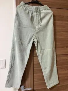 Samansa Mos2 blue コーデュロイ カジュアルパンツ