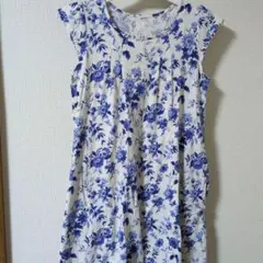 UNIQLO 花柄 ノースリーブワンピース 140cm