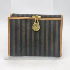フェンディ　折財布　財布　ウォレット　ペカン柄　ライトブラウン