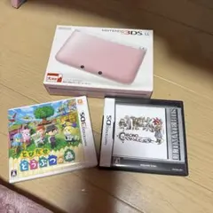 ら*い様 ニンテンドー3DS LL ピンク 本体とソフト2本
