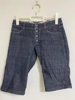 BURBERRY BLUE LABELデニムハーフパンツ　サイズ24