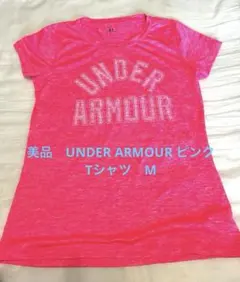 美品　UNDER ARMOUR ピンク Tシャツ　Mのサムネイル