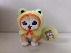 モフサンド　ぽわぽわ長毛種マスコット　カエルにゃん