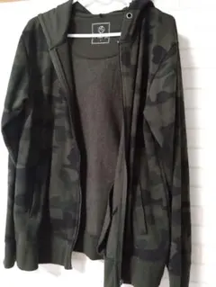 カモフラージュ 　フルジップパーカー　迷彩柄　美品