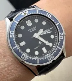 302/稼働 80年 良品 シチズン ダイバー クォーツ スモールサイズ