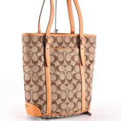未使用 COACH コーチ トートバッグ ベージュ シグネチャー