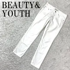BEAUTY&YOUTH スキニーパンツ ホワイト L B1811