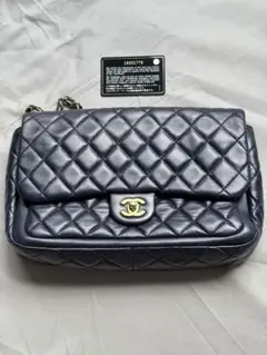 シャネル　マトラッセ30 ラムスキン　シングルフラップ　チェーンショルダーバッグ