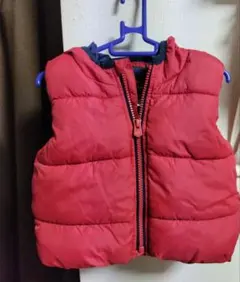 GAP ベビー 中綿ベスト レッド80cm