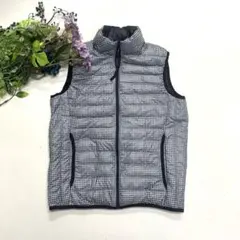 新品！！UNIQLO ウルトラライトダウンチェック柄 ダウンベスト M メンズ