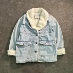 6w1裏ボアデニムジャケット　ライトブルー　アメカジ　ストリート　古