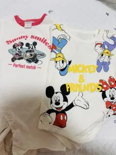 半袖ミッキー＆フレンズロンパース 70cmセット