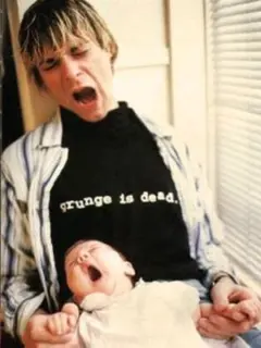 Worn By「grunge is dead.」Tシャツ カートコバーン着用復刻のサムネイル