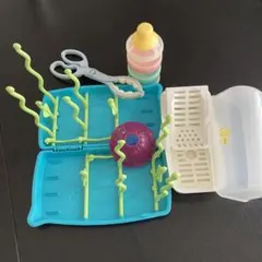 哺乳瓶消毒&スタンド&トング　粉ミルクおやつケース　セット