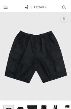 RETOUCH CARGO SHORTS black Mサイズ