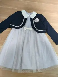 CHOPIN✿ドットチュールアンサンブル　ワンピースフォーマル3点セット　120