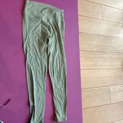 オリーブグリーン ハイウエスト ヨガレギンス S/M