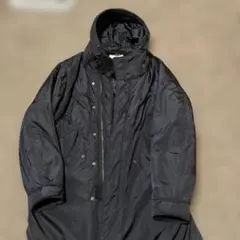 SUREVE ブラックナイロンモッズコート フード付き Mサイズ