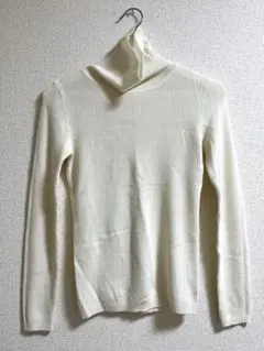 INGNI イング　アイボリー　ニット　タートル　ウール混　白系