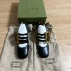 GUCCI GGマーモント チャンキーヒール ブラック 36.5 グッチ - メルカリ