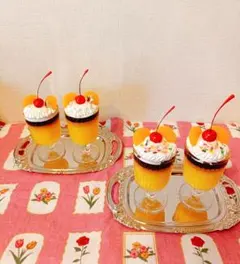 昭和レトロ 純喫茶のプリンアラモード 食品サンプル フェイクスイーツ
