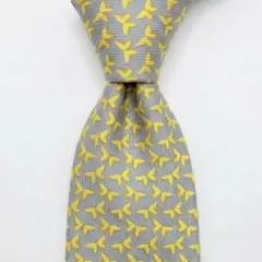 【極美品】ジャンニヴェルサーチ ネクタイ バタフライ柄 蝶 シルク イタリア製