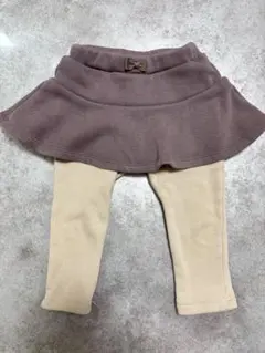 ベビー　キッズパンツ　スカート付きレギンス 80cm