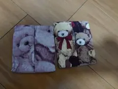クマ柄布製ティッシュケース