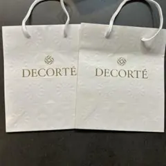 DECORTÉ ショップ袋 ホワイト 2枚セット
