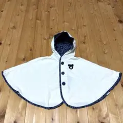 ミキハウス　DOUBLE.B フード付きポンチョ