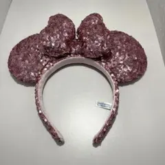 東京ディズニーリゾート ミニーマウス スパンコール カチューシャ ピンク