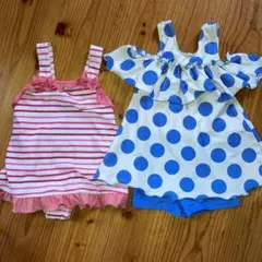 水着 女の子 ワンピース2枚セット