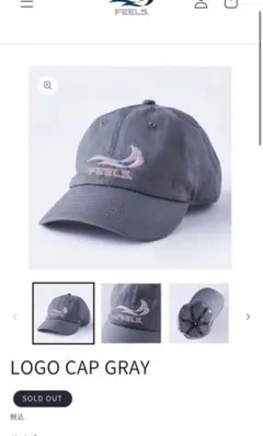 FEELS ロゴキャップ ライトブルー 上杉柊平 上杉柊平着用！FEELS. LOGO CAP BLACK 帽子 キャップの通販 by You Can
