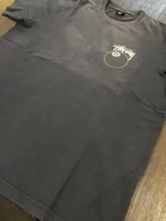 80s 激フェード　復刻　USA製 黒タグ stussy 8ボール　Tシャツ　L