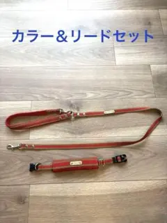 BIRDIE ラッセルクッションワンタッチカラー＆リードのセット　レッド　Sのサムネイル