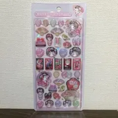 ボンボンドロップシール　舞妓　和柄