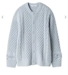 【新品】ジェラートピケ　ニットカーディガン　ブルー　ユニセックス