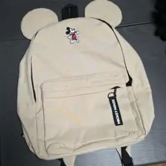 東京ディズニーリゾート　ミッキーマウス 耳型リュック　ベージュ