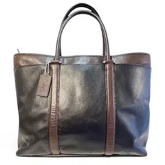 COACH メトロポリタントート 本革 バイカラー A4可 大容量 通勤 メンズ