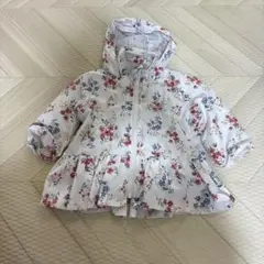 petit main ウィンドブレーカー 80cm 花柄 フード収納可