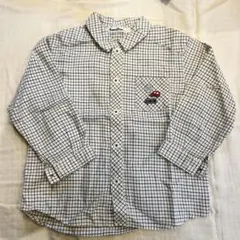 familiar チェック柄 長袖シャツ 100