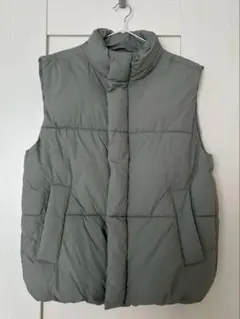 美品 160cm ZARA グレー 中綿ダウンベスト