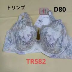 新品Triumph 天使のブラ スリムラインTR582　D80　シルバーM023のサムネイル