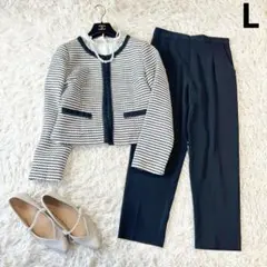 未使用あり フォーマルセット ノーカラージャケット パンツ 黒