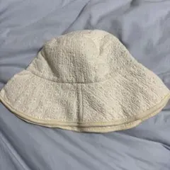 アイボリー レース バケットハット