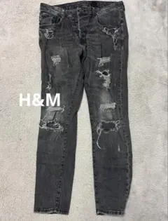 ダメージスキニー デニム