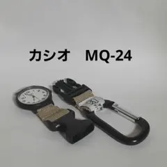 ③　CASIO MQ-24 ベルト カラビナ加工　稼働品　中古出品のサムネイル