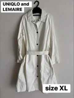 値下げ！UNIQLO and LEMAIRE ホワイトトレンチコート XL