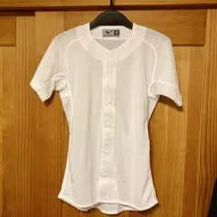 ミズノ　練習着　メッシュシャツ　M ホワイト