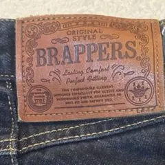ブラッパーズ BRAPPERSデニム30濃紺美脚ストレート